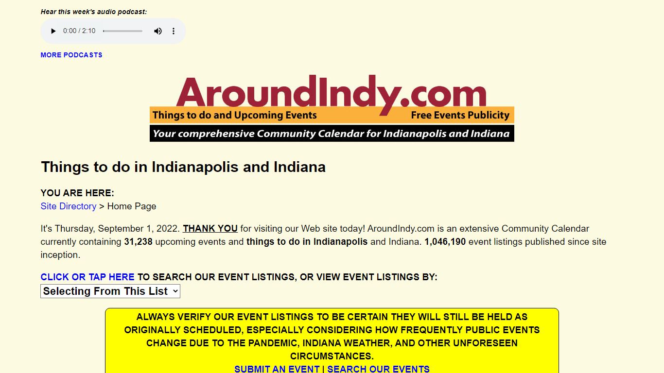 Things to do in Indianapolis on AroundIndy.com™
